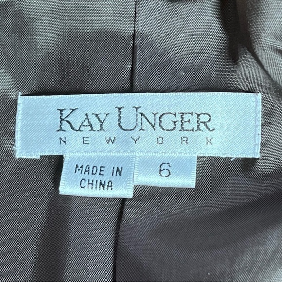 KAY UNGER NEW YORK Velvet Velour Leopard Animal Print Blazer Jacket Women's Sz 6 - Picture 15 of 16